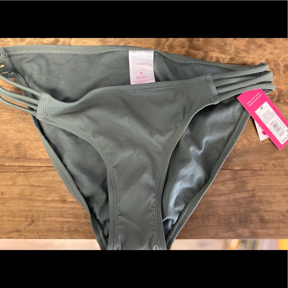 Green Xhilaration Hipster Bikini Bottoms